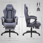 Blue Whale PU Leather Big And Tall Ergonomic Office Gaming Chair, 350 Pounds - B0BTCQ3VVW