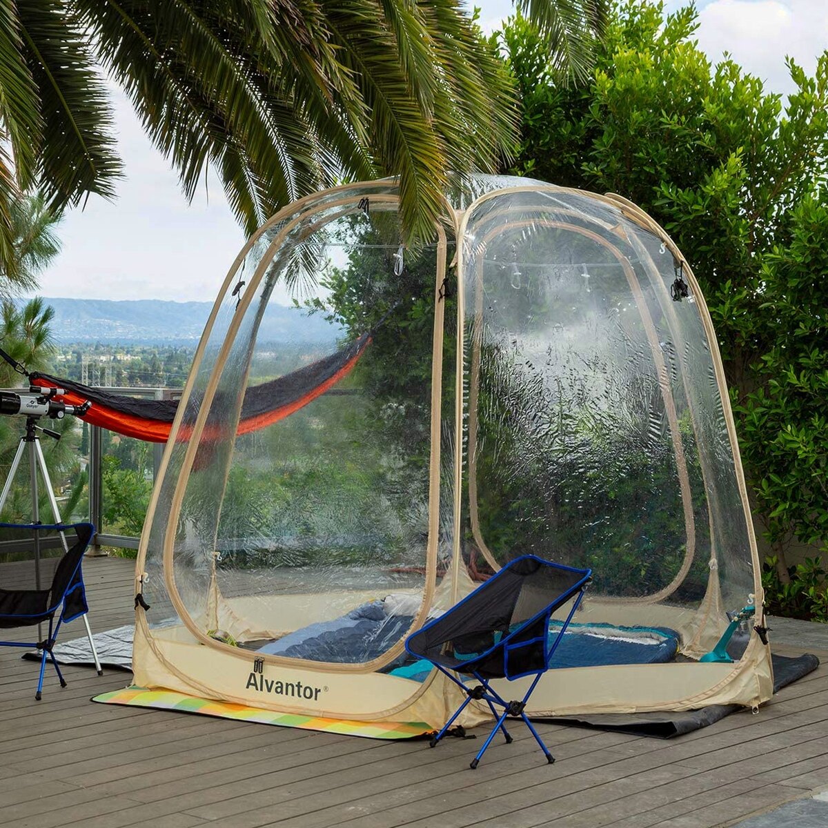 Alvantor Bubble Tent Pop Up Gazebo 8-10 Person 3.6x3.6x2.4H m
