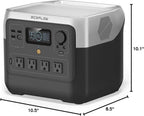 EF ECOFLOW RIVER 2 Pro Portable Power Station 768Wh LiFePO4 Battery, Black