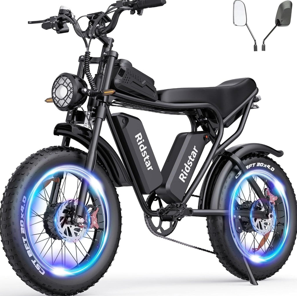 Electric Bike 2000W 52V 30-180 Miles All-Terrain Fat Tire E-Bike - Q20