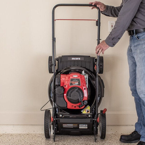 Black Max 21-Inch 150cc Gas Push Mower With Mow-N-Stow - MNA152717