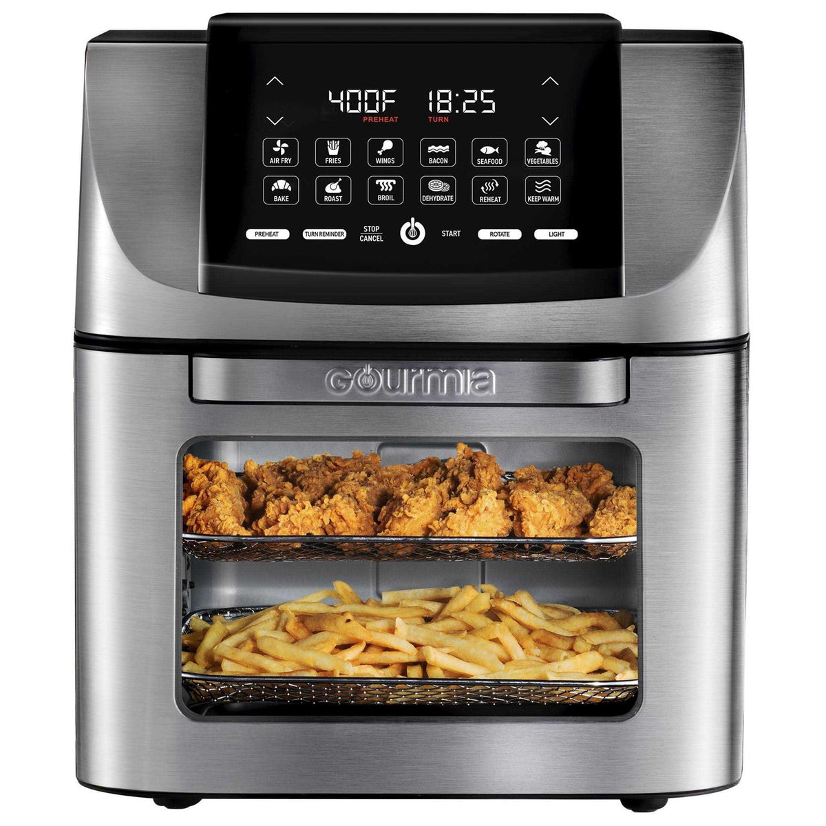 Gourmia All-in-One Air Fryer Oven, 14 QT, Stainless Steel