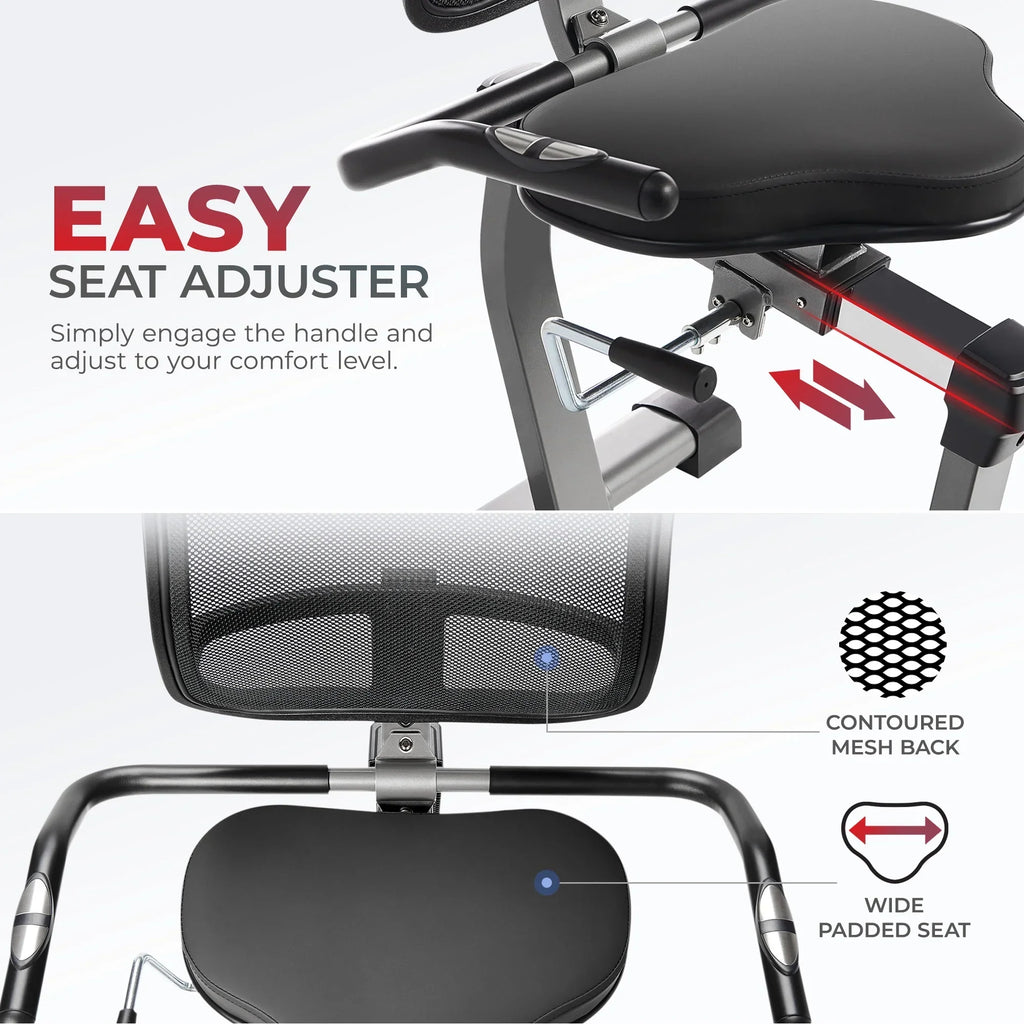 Sunny Health & Fitness Elite Connected Recumbent Cross Trainer Elliptical With Arm Exercisers - SF-RBE420049