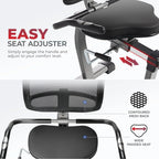 Sunny Health & Fitness Elite Connected Recumbent Cross Trainer Elliptical With Arm Exercisers - SF-RBE420049