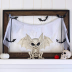 Faux Skeleton Vampire Bat Decoration, 4.6", Halloween by Way To Celebrate