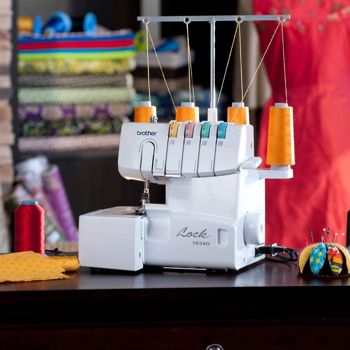 Brother 3/4 Thread Serger With Differential Feed And 3 Accessory Feet - 1034D