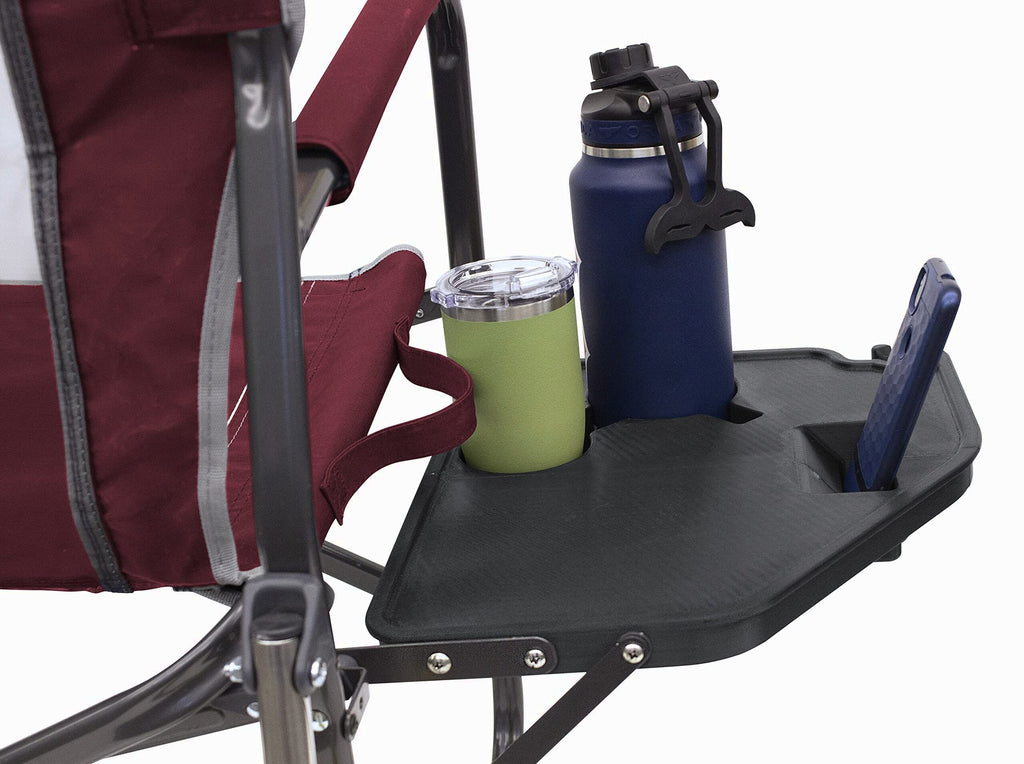 GCI Outdoor Freestyle Rocker XL Folding Rocking Chair With Side Table, Supports 250 lbs