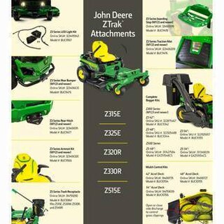 John Deere Z320R Zero-Turn Riding Mower, 21.5 HP V-Twin, 42-Inch Accel Deep Deck - Z320R