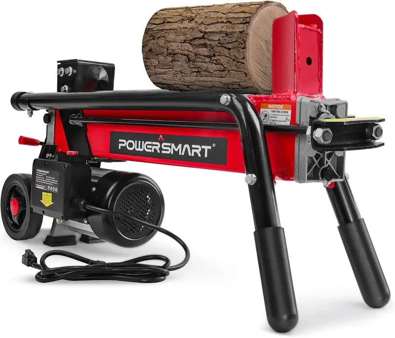 PowerSmart 7-Ton Electric Log Splitter, Horizontal Full-Beam Design, 3500 RPM, 15 Amp - DB6407