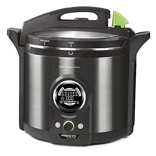 Presto 12 Qt Digital Pressure Canner, Black Stainless - 02144