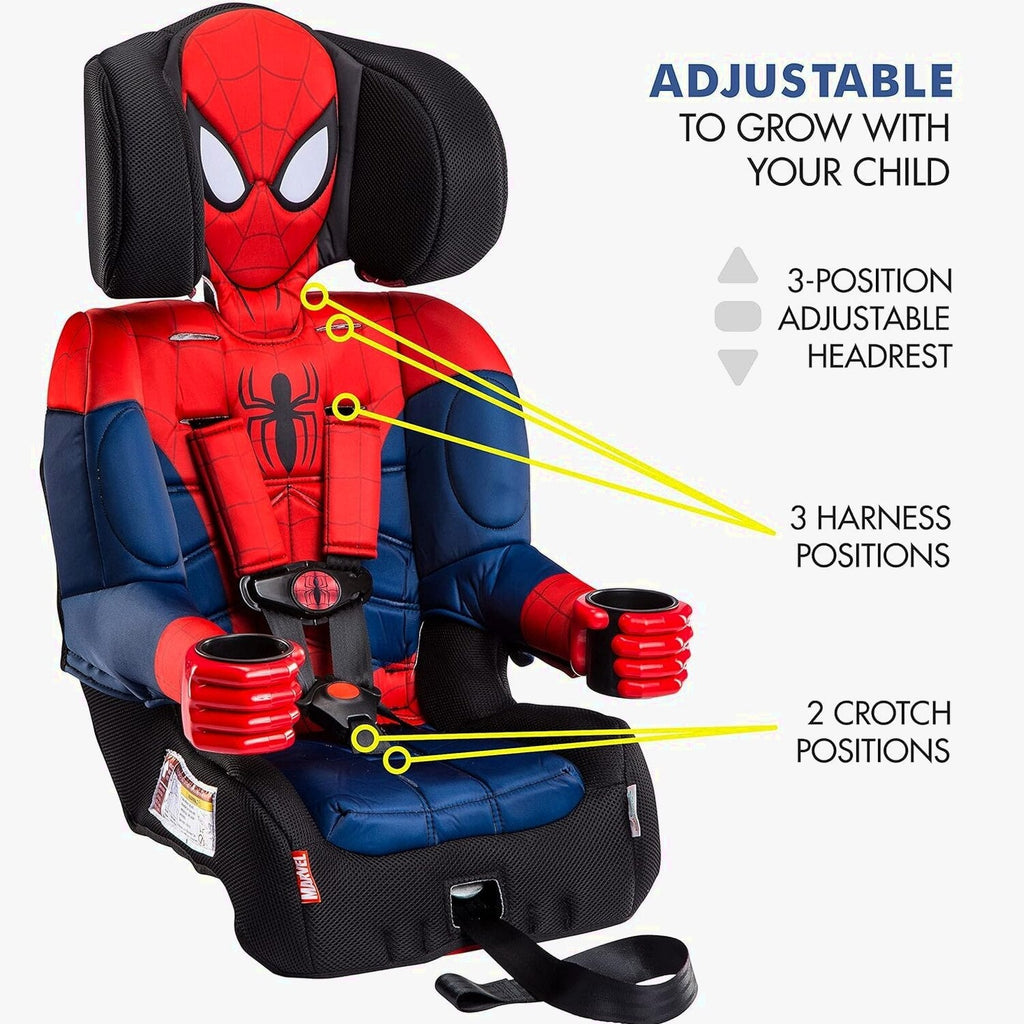 KidsEmbrace Marvel Spider-Man 2-in-1 Forward-Facing Booster Car Seat With LATCH - 2025
