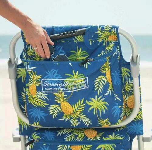 Tommy Bahama Folding Backpack Beach Chair, Blue, 2 Pack - 735752