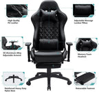 Blue Whale PU Leather Big And Tall Ergonomic Office Gaming Chair, 350 Pounds - B0BTCQ3VVW