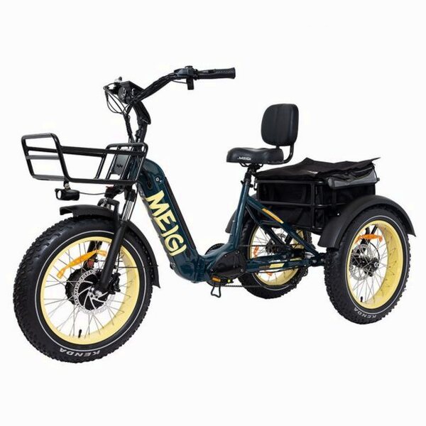 DWMEIGI Silverado 20 Foldable Fat Tire Electric Trike 48V/14AH 750W, 330LBS - MG2301
