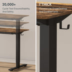 FLEXISPOT Electric Standing Desk With Whole-Piece Desktop - EN1