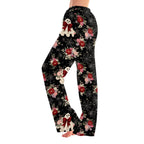 Fabrcox Halloween Womans Pajama Pants Ghost Pumpkin Candy Sleep Pants Women Fall Winter Festival Soft Lounge Pants for Women Khaki S