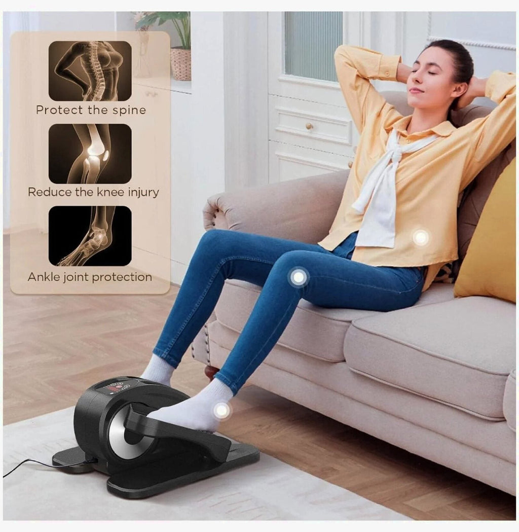 Electric Under Desk Elliptical Foot Pedal Exerciser With Control