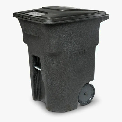 Toter 96 Gallon Trash Can With Smooth Wheels And Lid