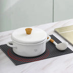 Cxren Silicone Countertop Draining Mat And Cookware Trivet - Small 12 x 7 Inches Or Large 15 x 11 Inches