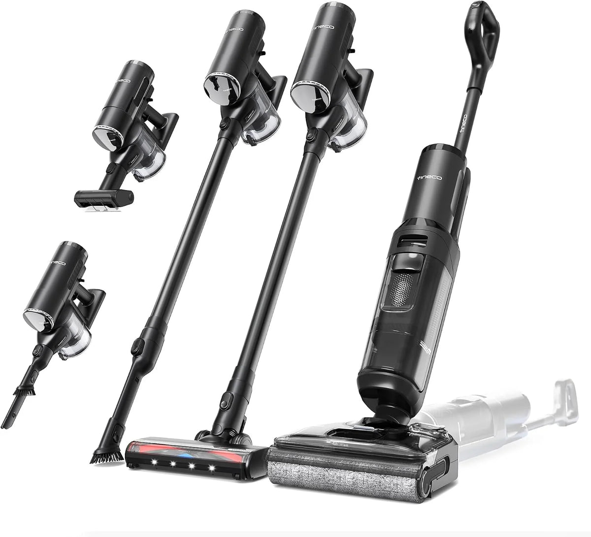 Tineco Cordless Wet-Dry Vacuum 50 Min 21KPa - Floor One S7 Stretch Ultra