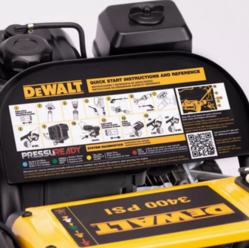 DaWALT PressuReady Cold Water Gas Pressure Washer, 3400 PSI, 2.5 GPM