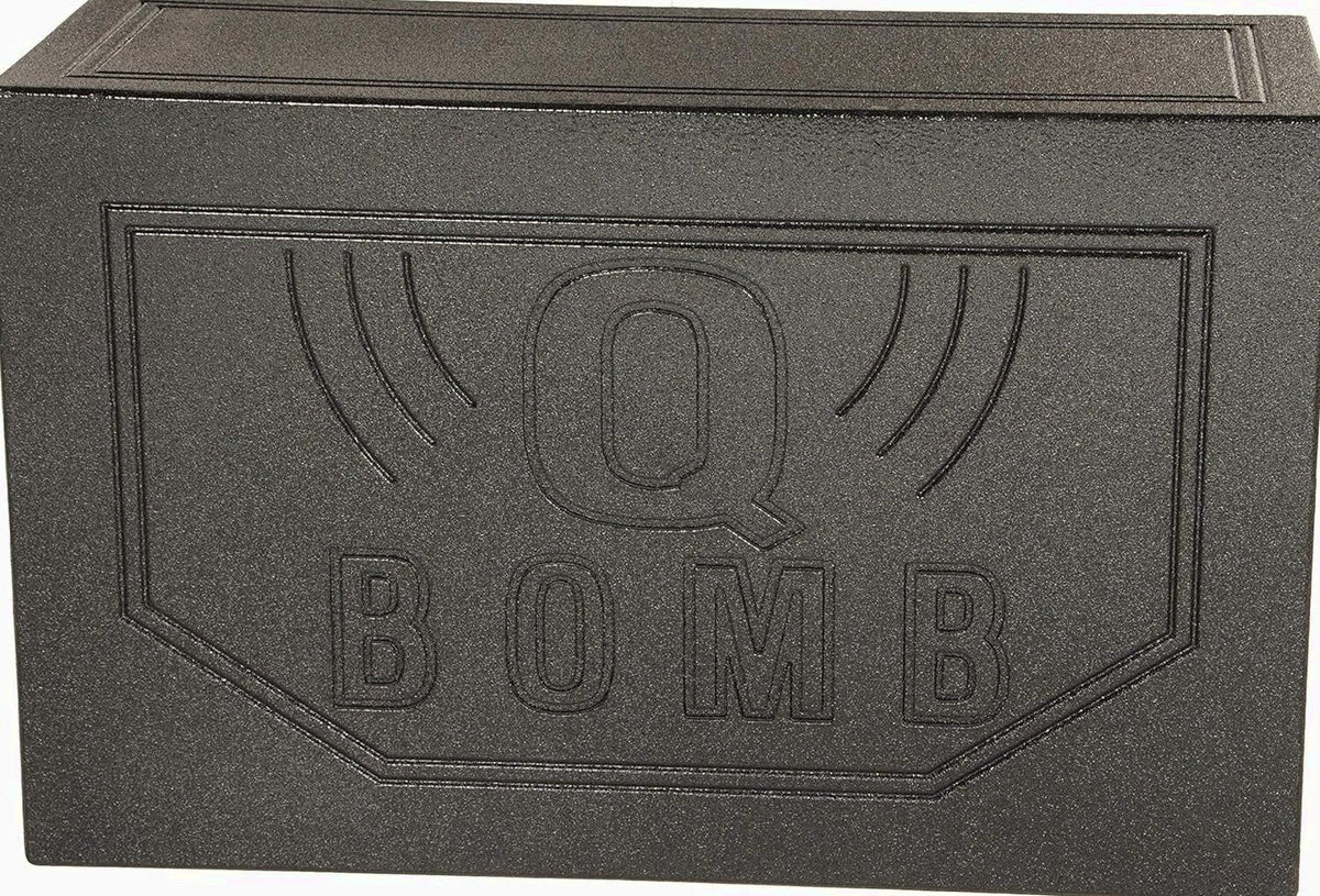 QPower Dual 12in Vented Subwoofer Box - QBOMB12VL