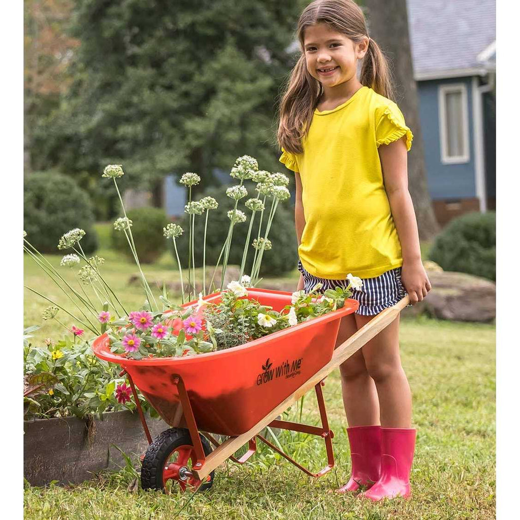 HearthSong Grow With Me Child's Wheelbarrow - 33in L x 17in W