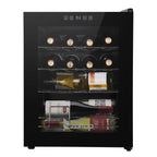 Zimtown 16 Bottle Compressor Wine Cooler Refrigerator, Black - Digital Temperature Control With Lock