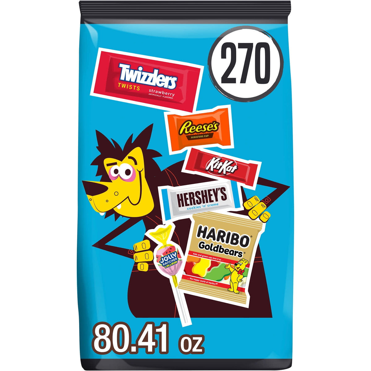 Hershey Assorted, Halloween Candy Bulk Bag, 80.41 oz (270 Pieces)