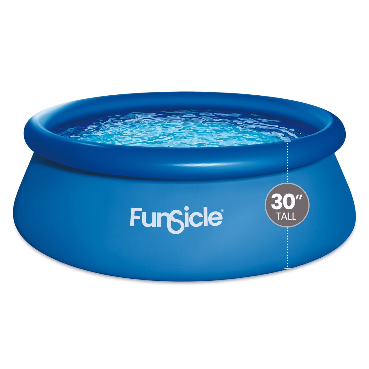 Funsicle Above Ground Swimming Pool, Round, 8 ft x 30 in - Age 6+