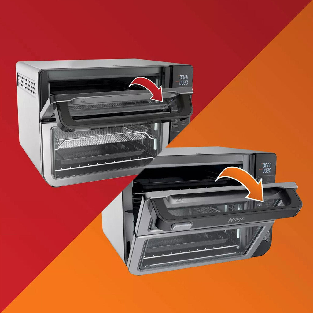 Ninja 12-in-1 Double Oven With FlexDoor, FlavorSeal, Smart Finish, Convection And Air Fry - DCT401