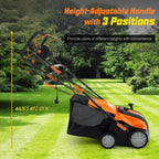 2-In-1 16-Inch 15A Corded Electric Scarifier And Lawn Dethatcher