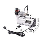 Airbrush Spray Booth Kit With LED Light, Filter Hose And Spray Guns For Model Painting