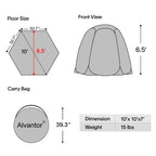 Screen House Camping Room Pop-Up Gazebo 10' x 10' Instant Canopy