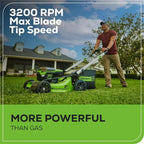 Greenworks 60V Cordless 21-Inch Self-Propelled Lawn Mower With Two 4.0Ah Batteries And Dual-Port Rapid Charger