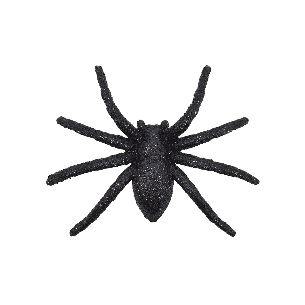 Glitter Spiders Decorations, Black, 8 Count, Halloween by Way To Celebrate