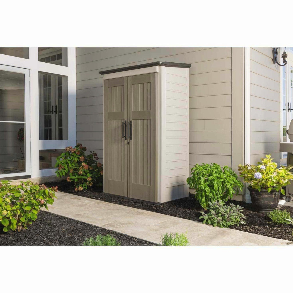 Rubbermaid Outdoor Storage Shed, 52 Cu. Ft., Weather-Resistant, Lockable Doors