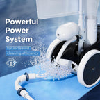 MAKHOON Pressure-Side Pool Sweeper, Four-Wheel, 1.5-inch Female Thread, 4 Bar