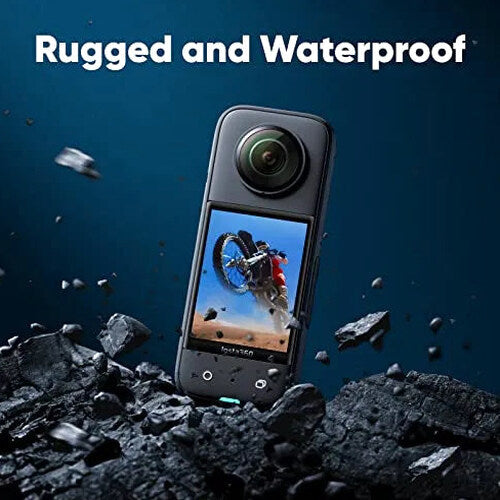 Insta360 X3 Motorcycle Kit Waterproof 360 Action Camera With 1/2" 48MP Sensors - X3