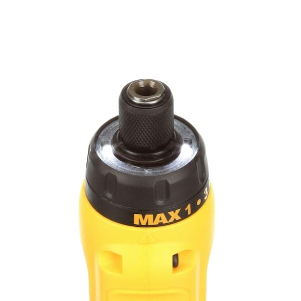 DEWALT 8V MAX Cordless Gyroscopic Screwdriver With Adjustable Handle, (2) 1.0Ah Batteries, Charger, And Bag