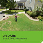 Greenworks 48V (24V x 2) Cordless Brushless Leaf Blower Vacuum Mulcher, 520 CFM / 240 MPH With 2 4.0Ah Batteries And Dual Port Charger