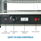 Eurochef 4-Tier Electric Food Warmer Display, 1000W Stainless Steel - EU-P1S