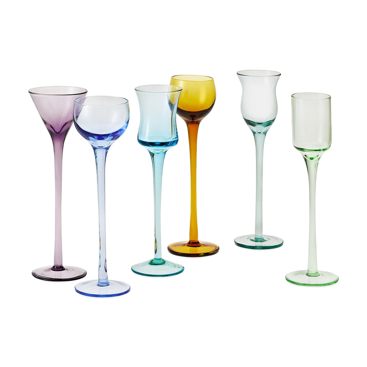 Long Stem Cordial Glass Set - 6 Piece