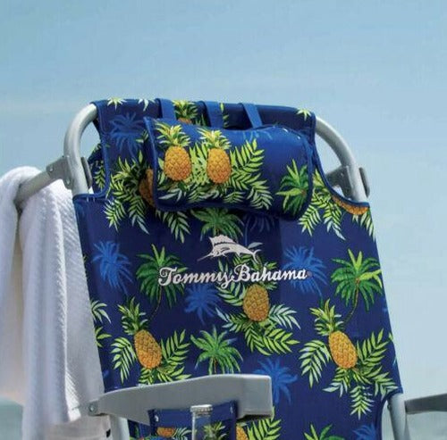 Tommy Bahama Folding Backpack Beach Chair, Blue, 2 Pack - 735752