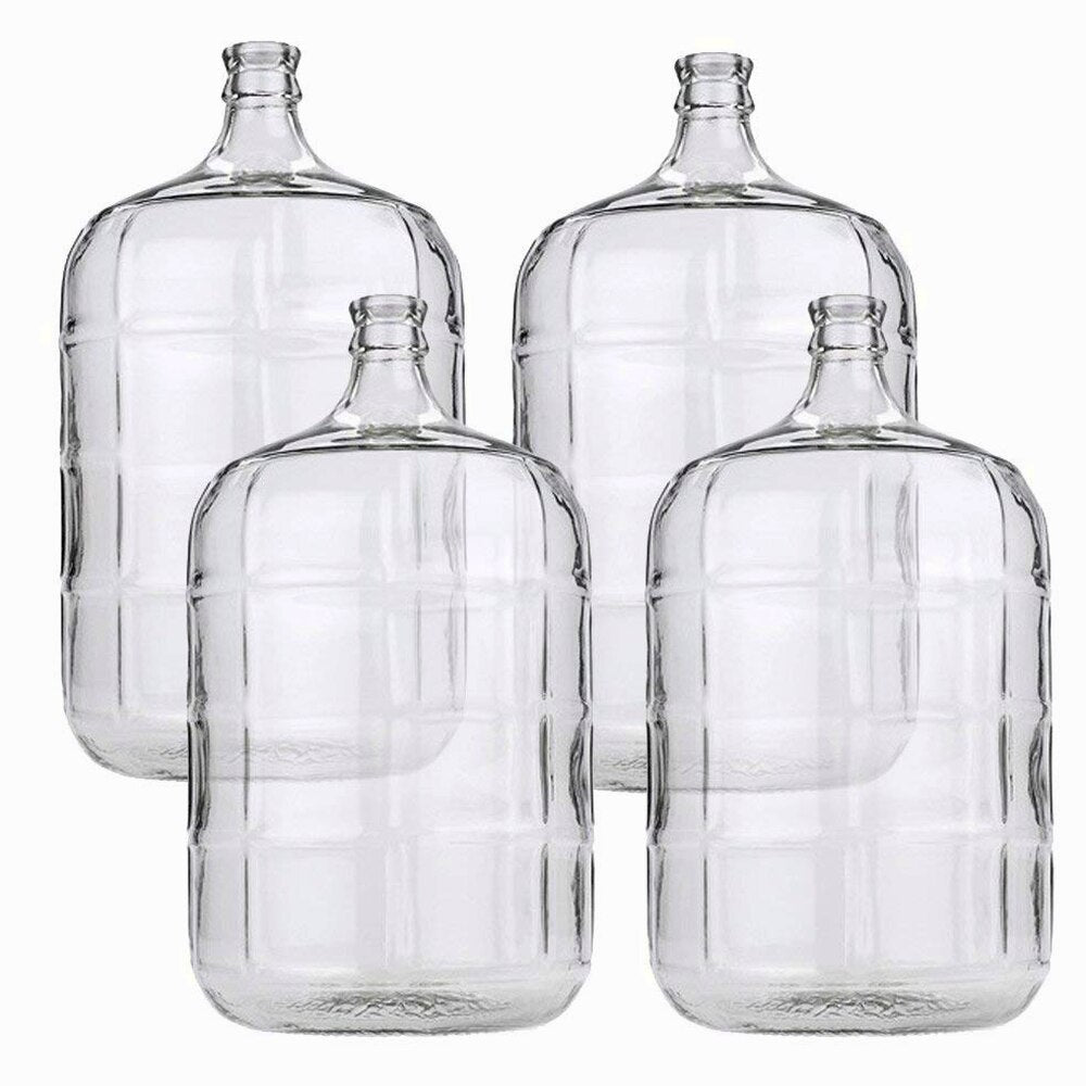4 x 5 Gallon Glass Carboys For Beer Or Wine Making