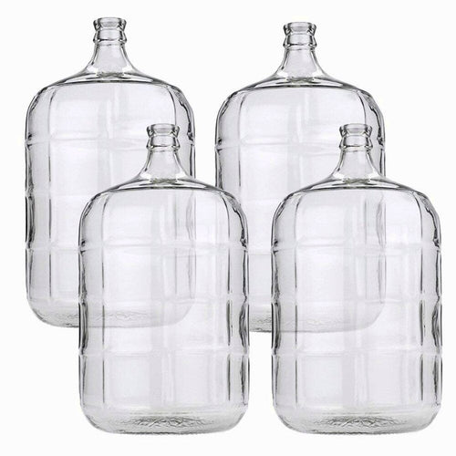 4 x 5 Gallon Glass Carboys For Beer Or Wine Making