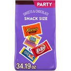 Jolly Rancher, Kit Kat and Reese's Assorted Flavored Snack Size, Halloween Candy Party Pack, 34.19 oz
