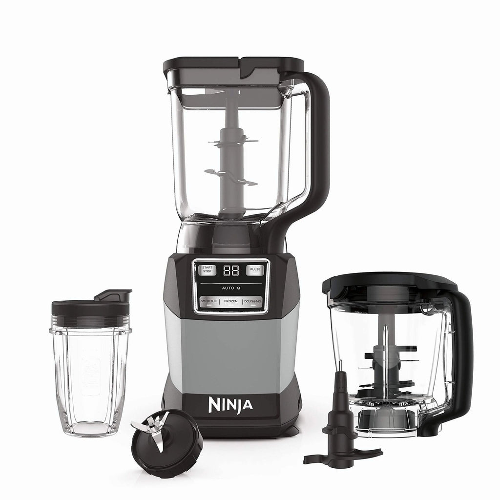 Ninja Compact Kitchen System 1200W, 72-oz Pitcher, 5-Cup Processor Bowl, 18-oz Cup - 3 Functions