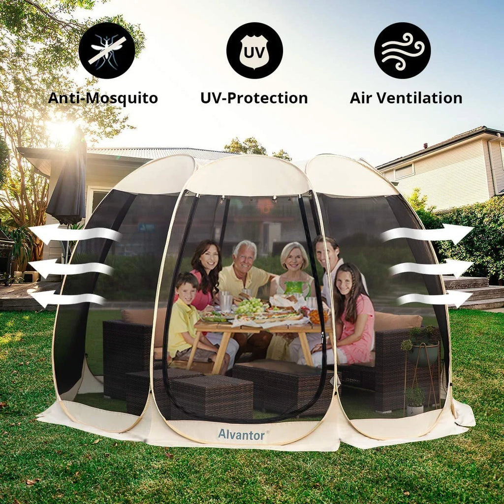 Alvantor Screen Room House 10x10 With 6 Mesh Walls
