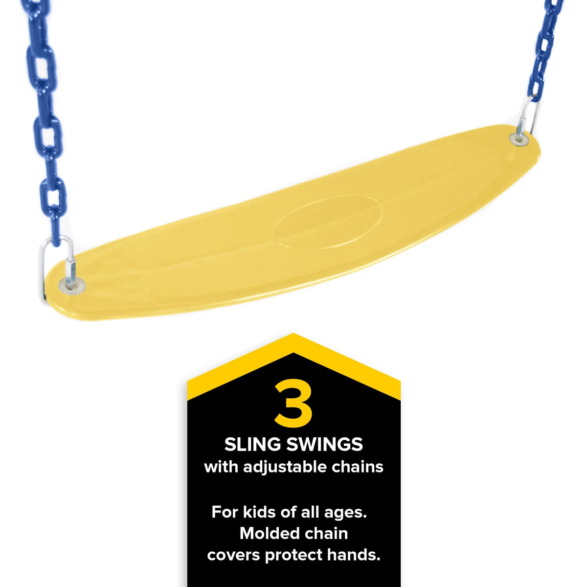 Sportspower Brooklyn Wooden Swing Set With 3 Swings